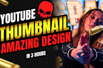design amazing youtube thumbnail with in 3 hour