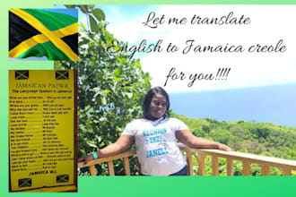 translate and voice over english to jamaican creole