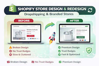 build a professional shopify website or online store