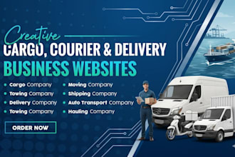 build a professional cargo, courier, and logistics website
