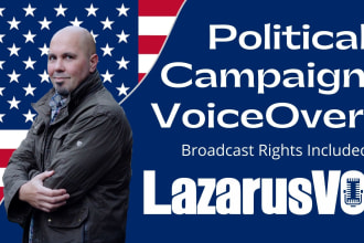 record your american male political campaign voiceover