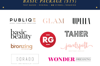 design a luxurious fashion or beauty logo in 48 hours