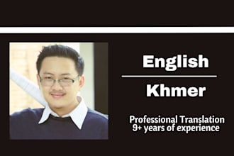 manually translate from english to khmer and vv
