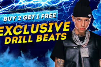create an exclusive drill, jersey, afro drill beat