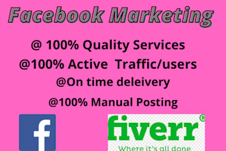 promote any product or business by facebook marketing in USA