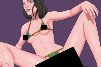 draw nsfw characters in anime or manhwa style