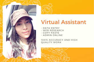 do any kind of data typing, data entry, online admin job
