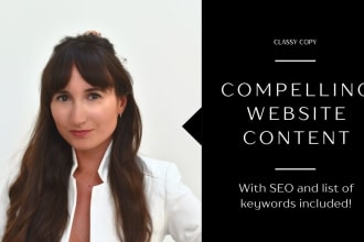 write content for your website