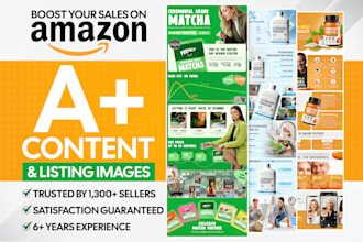 design amazon premium a plus content, ebc and listing images