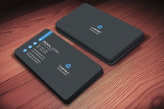 create luxury business card with company logo design