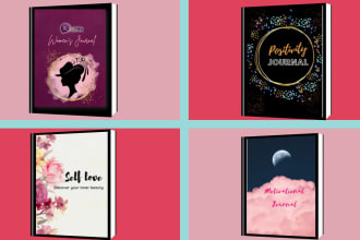 design custom low no content book for amazon KDP