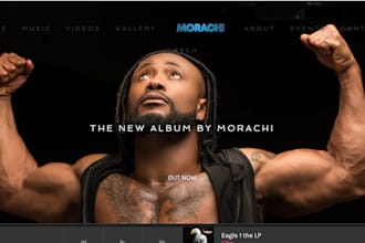 create a music website for bands, artists, djs and studios