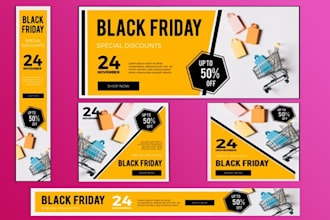 create etsy banner, slider banner and shopify banner for you