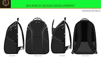 design a beautiful bag, tech pack, fashion handbag, bag, backpack