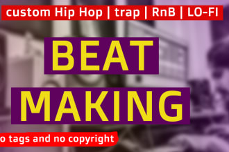 produce lofi trap hip hop rap and rnb beat for you