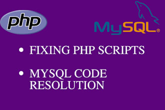 resolve php and mysql errors and issues