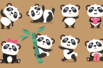 cute animal character or cartoon character