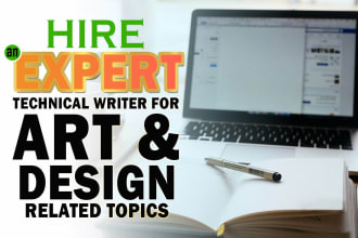 do technical writing related to arts, design and technology