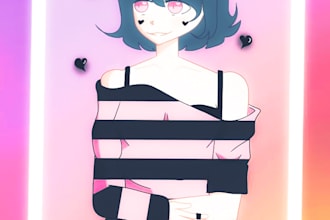 draw custom, aesthetic character art