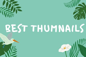 create a beautiful thumnails for youtube