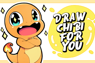 draw you a cute anime chibi character