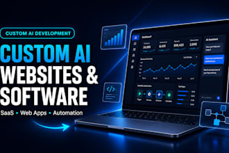 build custom ai website, ai web application and ai software development