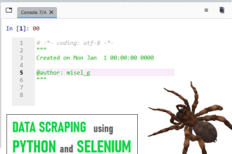 scrape data from web using python and selenium