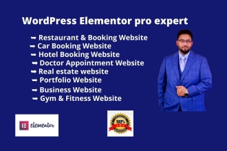 create portfolio website and also online booking website