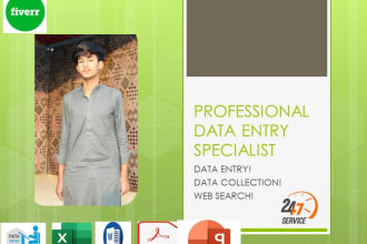 do data entry work copy paste  web search office automation ppt slides vr assist
