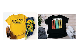 design an eye catching typographic and art based t shirts