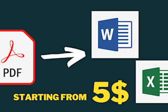 pdf to word or excel