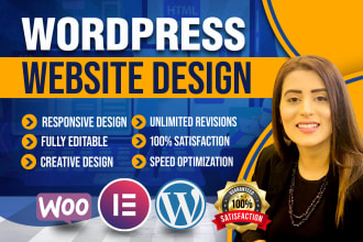 create responsive professional wordpress website design and blog design