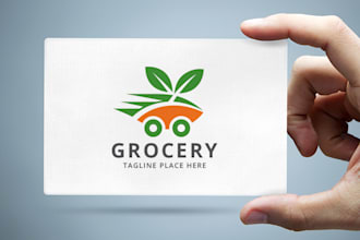 design a professional grocery shop and ecommerce logo