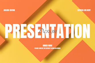 design a creative powerpoint presentation and pitch deck