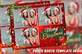 create photo booth template design