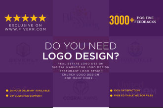design premium logo with 3 concepts