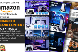 design professional amazon ebc product listing infographic and lifestyle images