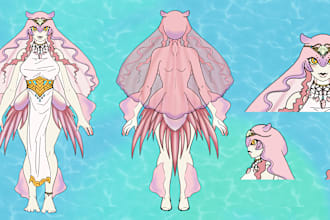 draw model sheet for any character