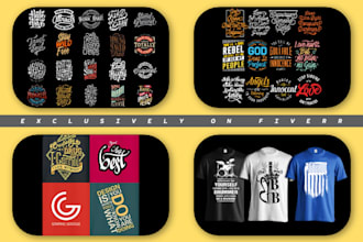do typography t shirt design