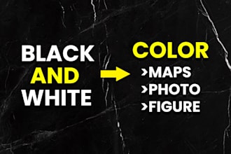 colorize custom black and white photo and map