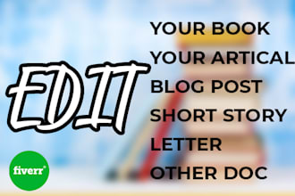 edit your book, article, or short story