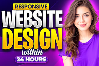 design responsive wordpress website development for business in 24 hours