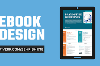design ebook,workbook and PDF with print ready
