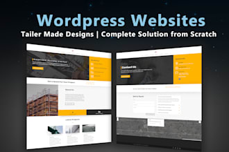 design a complete wordpress website