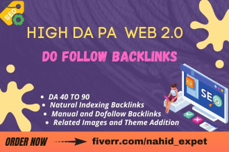 do manually with high da pa web 2 0 backlinks for your website