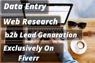 do b2b lead generation linkedin and web research