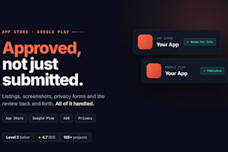 publish your mobile app to the apple app store and google play