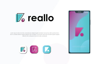 develop modern app icon website logo design