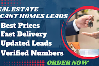 provide real estate vacant property leads with skip tracing