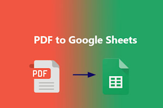 extract and organize PDF data into excel or sheets with precision